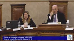 Miniatura del video: CORSO DI MEDIAZIONE PENALE E MINORILE - NONA LEZIONE (Roma, 30.10.2019)